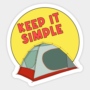 Keep It Simple Sticker